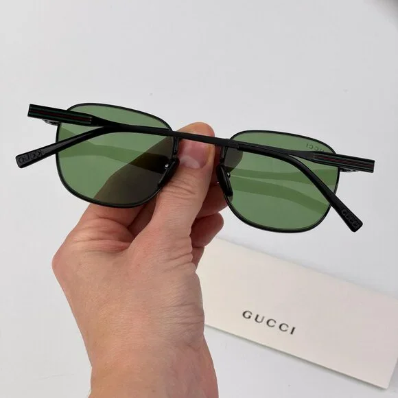 Gucci GG1876S 004 Sunglasses – Black Metal Square Frame with  display picture 1